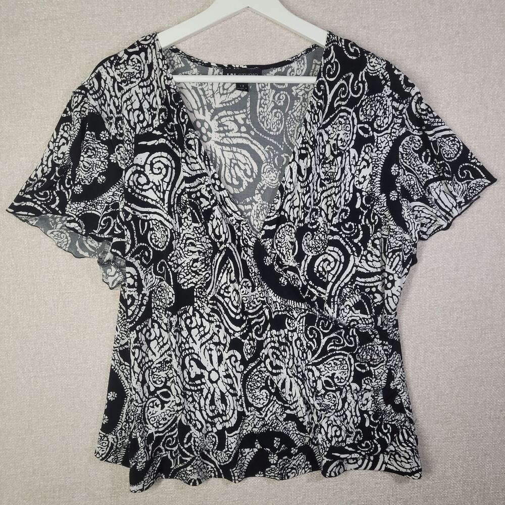 Chic I.N. Studio Plus Size 1X Wrap Top